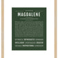 Magdalene | Name Art Print