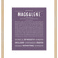 Magdalene | Name Art Print