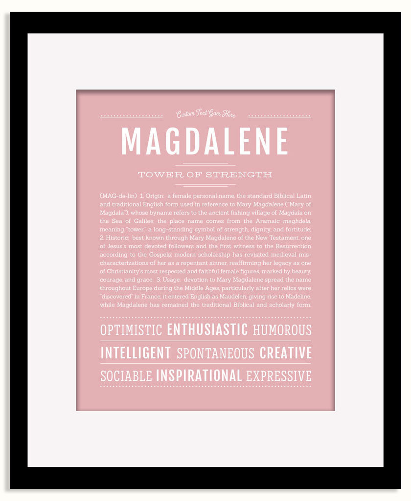 Frame Options | Dusty Rose | Maple Frame, Matted