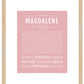 Magdalene | Name Art Print