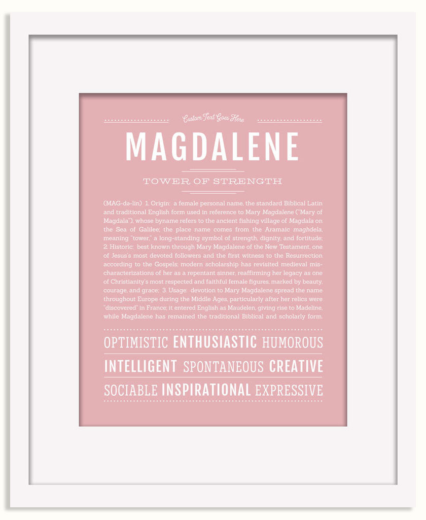 Frame Options | Dusty Rose | Black Frame, Matted