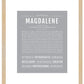 Magdalene | Name Art Print