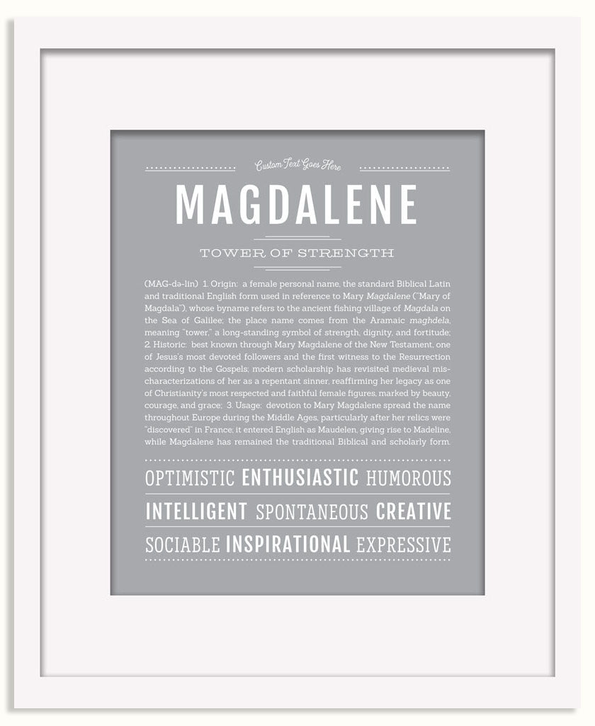 Frame Options | Light Gray | Black Frame, Matted