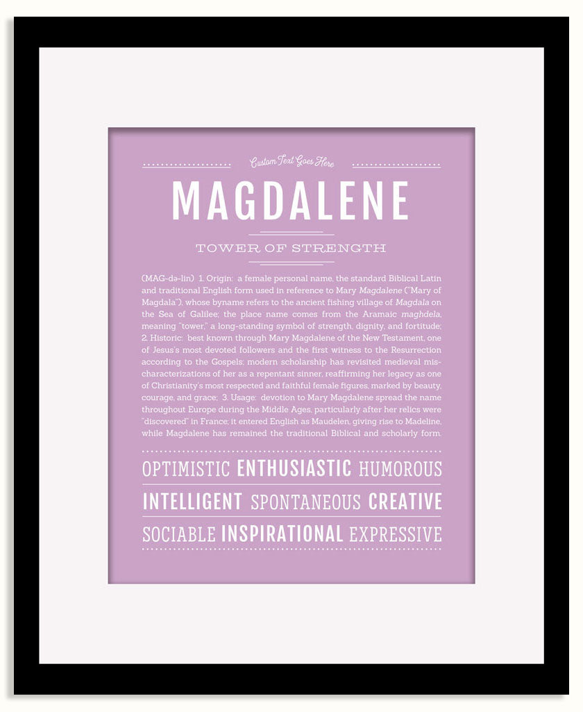Frame Options | Lilac | Maple Frame, Matted