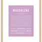 Magdalene | Name Art Print