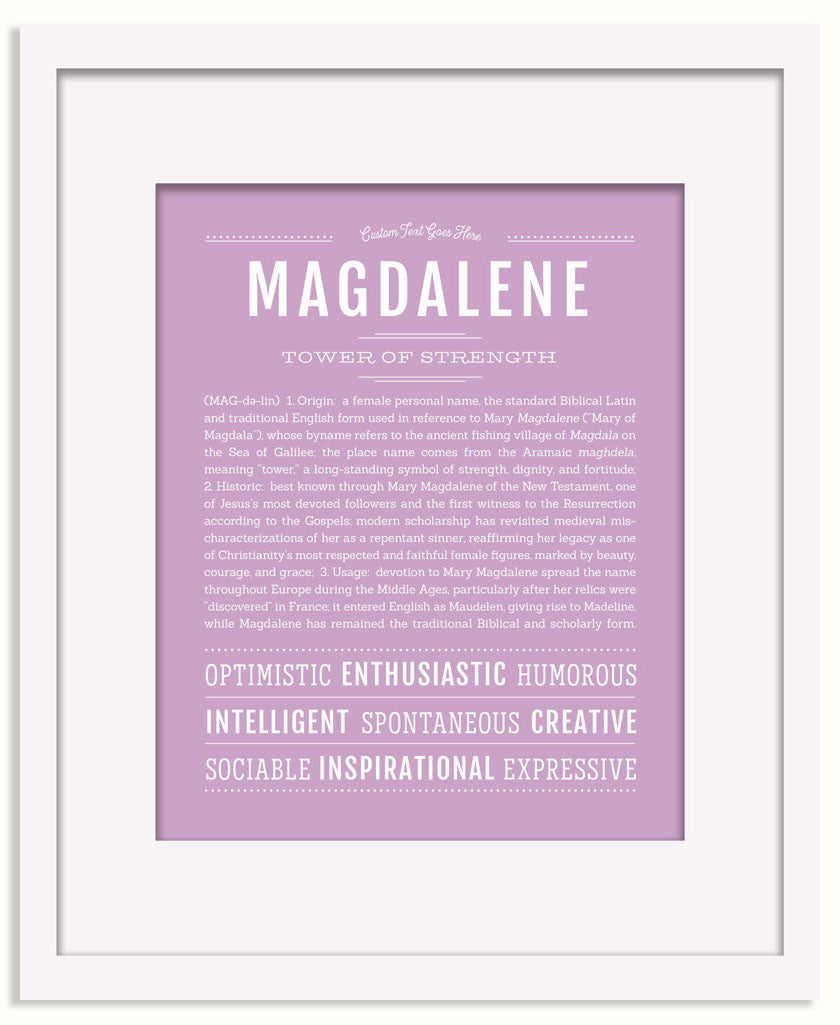 Frame Options | Lilac | Black Frame, Matted