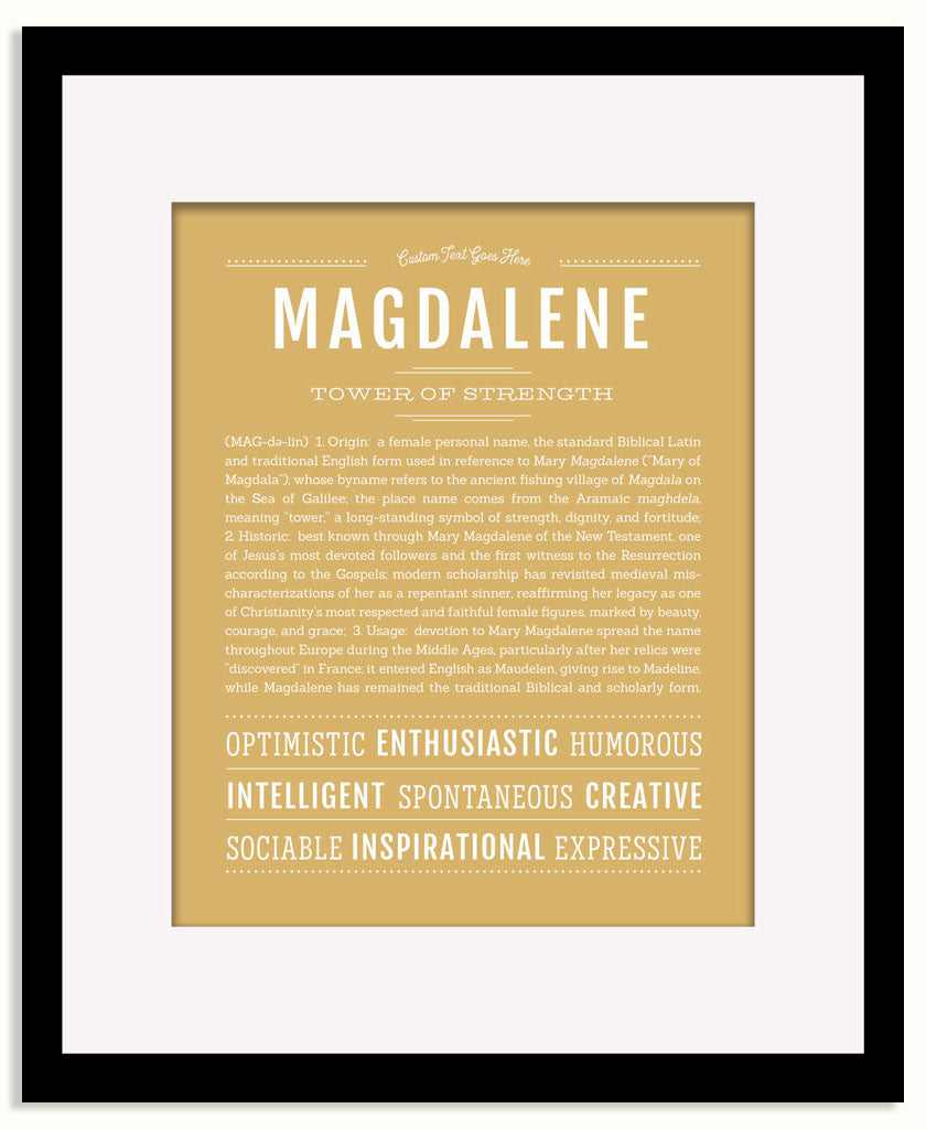 Frame Options | Matte Gold | Maple Frame, Matted