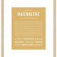 Magdalene | Name Art Print
