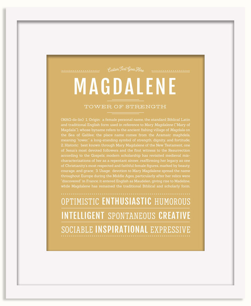 Frame Options | Matte Gold | Black Frame, Matted