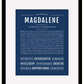 Frame Options | Midnight Blue | Maple Frame, Matted