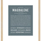 Magdalene | Name Art Print