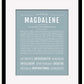 Frame Options | Powder Blue | Maple Frame, Matted