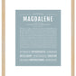 Magdalene | Name Art Print