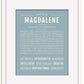 Frame Options | Powder Blue | Black Frame, Matted