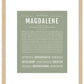 Magdalene | Name Art Print