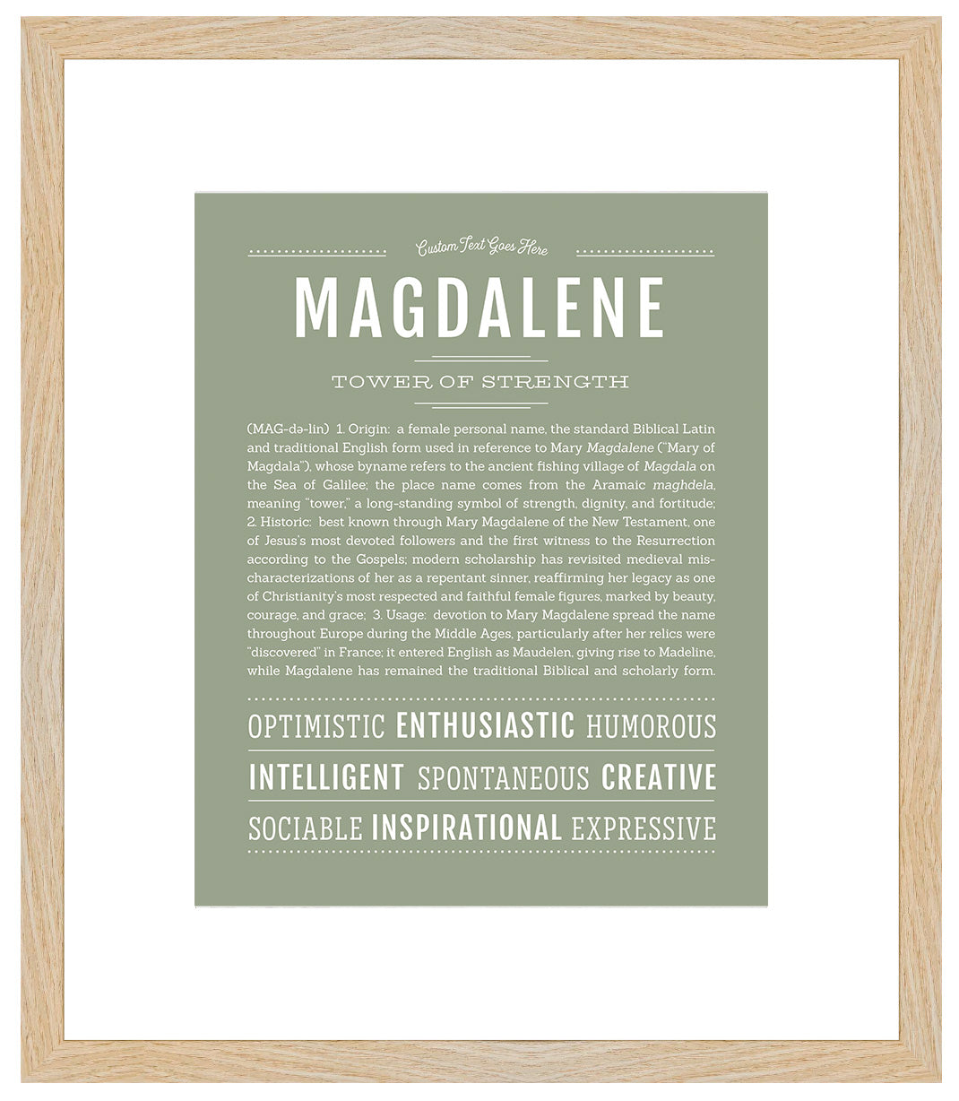 Magdalene | Name Art Print
