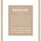 Magdalene | Name Art Print