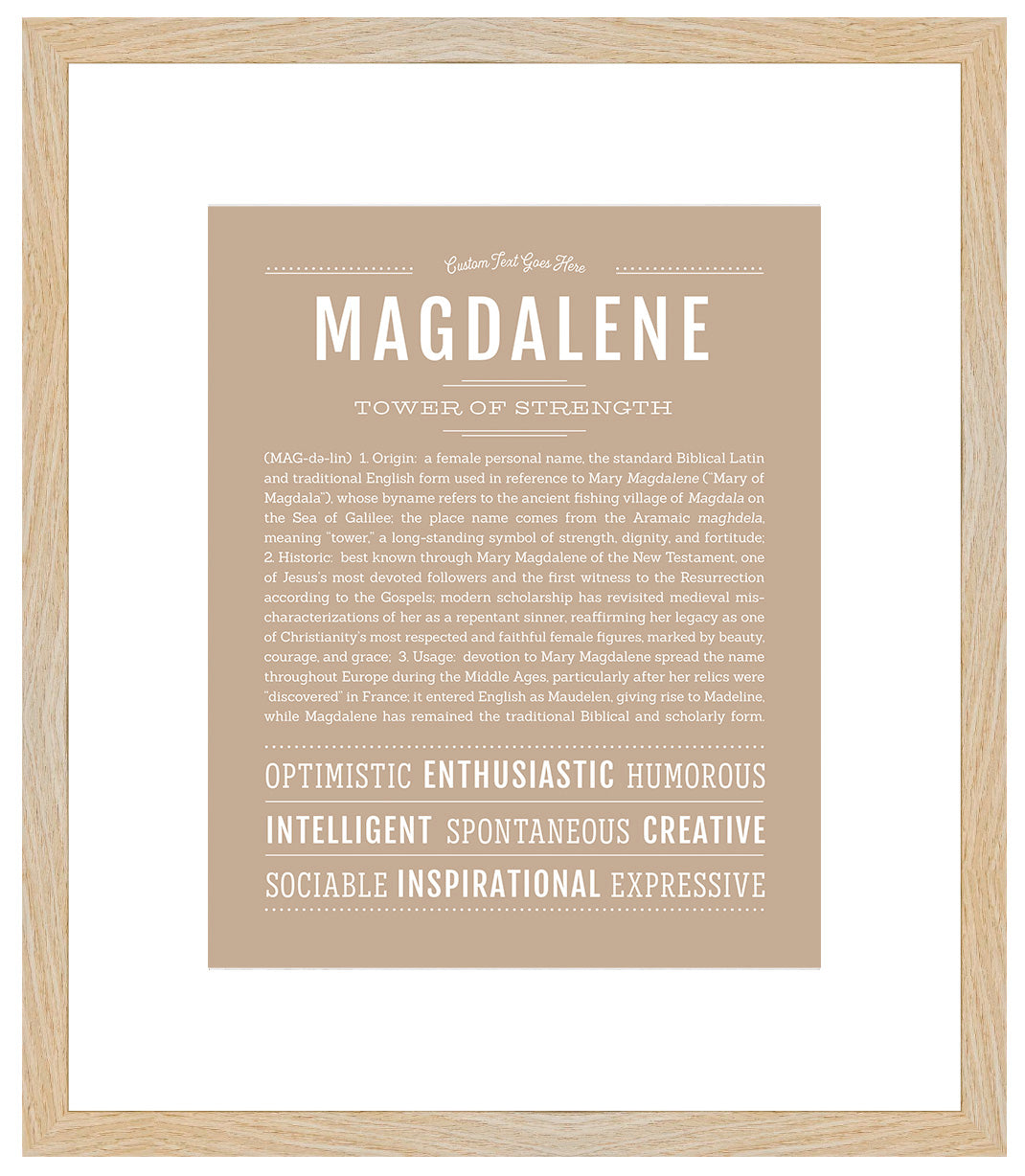 Magdalene | Name Art Print