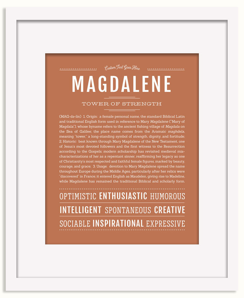 Frame Options | Terra Cotta | Black Frame, Matted