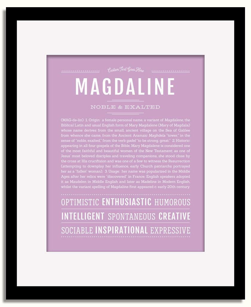 Frame Options | Lilac | Black Frame, Matted