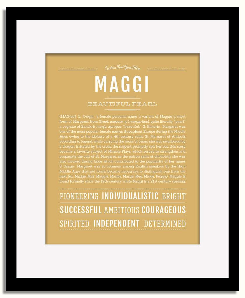 Frame Options | Matte Gold | Black Frame, Matted