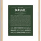 Maggie | Name Art Print