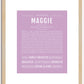 Maggie | Name Art Print