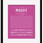 Frame Options | Dark Pink | Black Frame, Matted