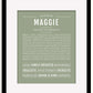 Frame Options | Sage | Black Frame, Matted