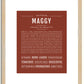 Maggy | Name Art Print
