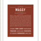 Maggy | Name Art Print