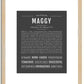 Maggy | Name Art Print