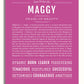 Frame Options | Dark Pink | White Frame, Matted