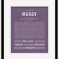 Maggy | Name Art Print