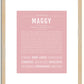 Maggy | Name Art Print