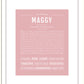 Maggy | Name Art Print