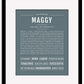 Maggy | Name Art Print
