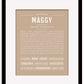 Maggy | Name Art Print
