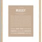 Maggy | Name Art Print