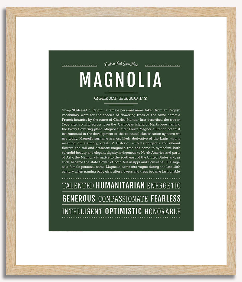 Magnolia | Name Art Print