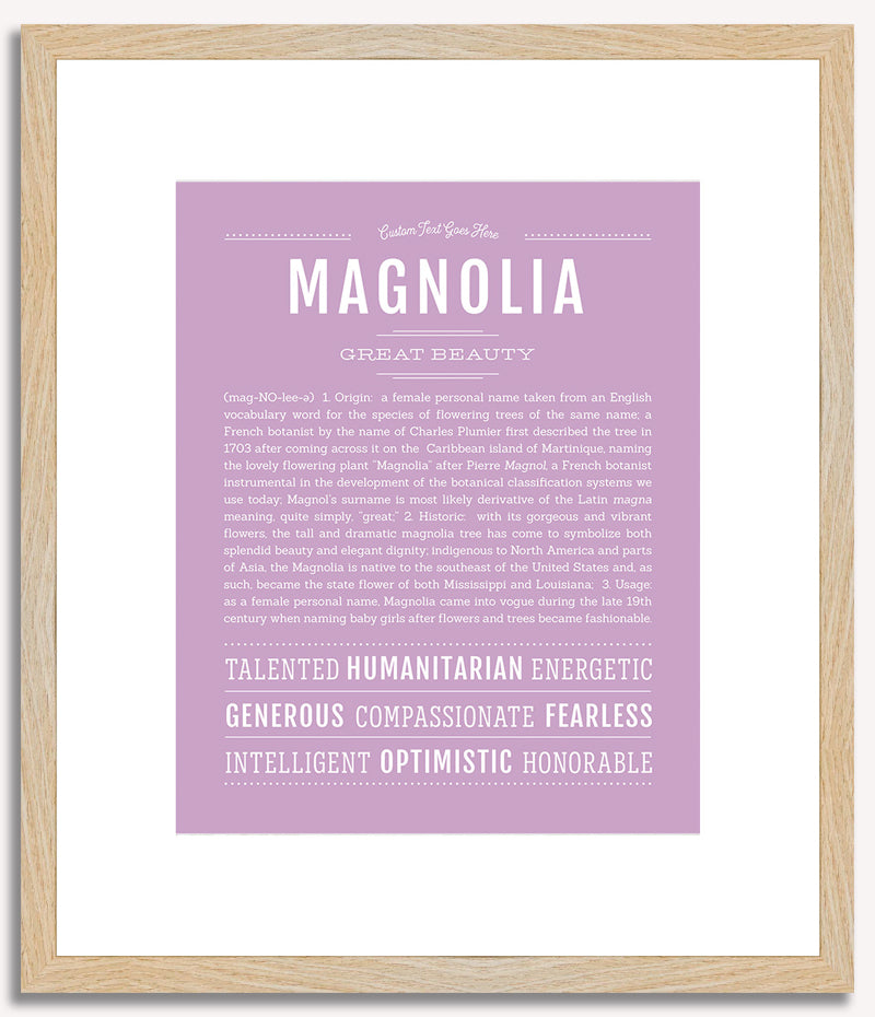 Magnolia | Name Art Print