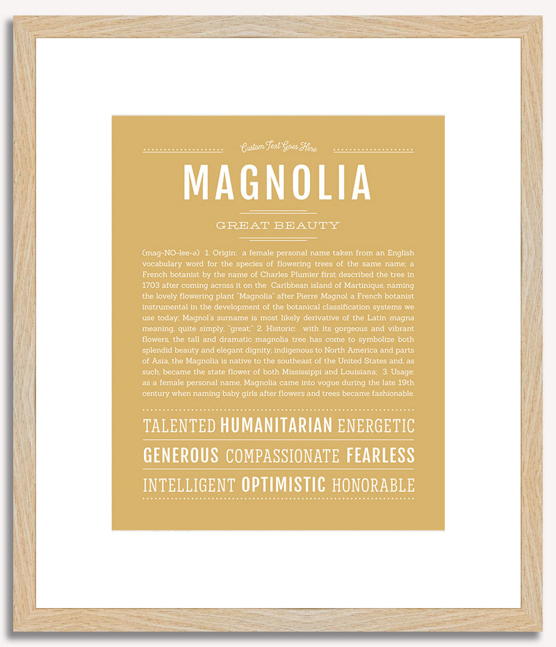 Magnolia | Name Art Print