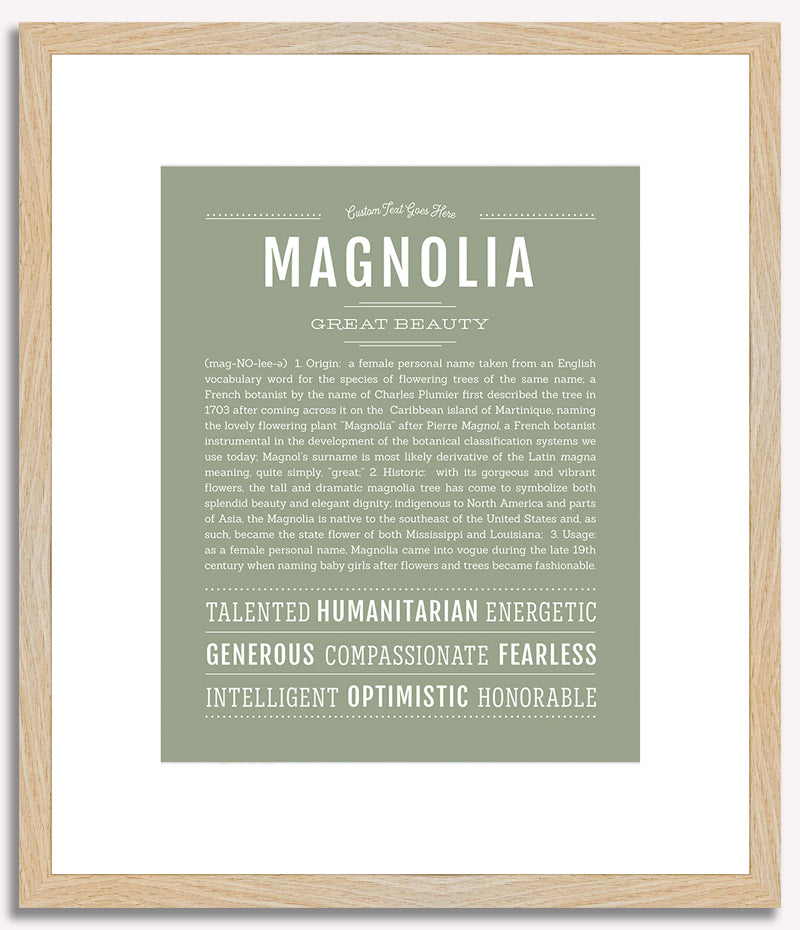 Magnolia | Name Art Print