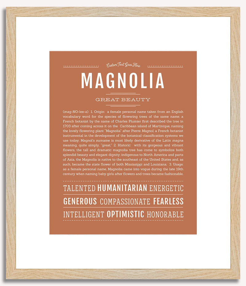 Magnolia | Name Art Print