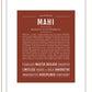 Mahi | Name Art Print