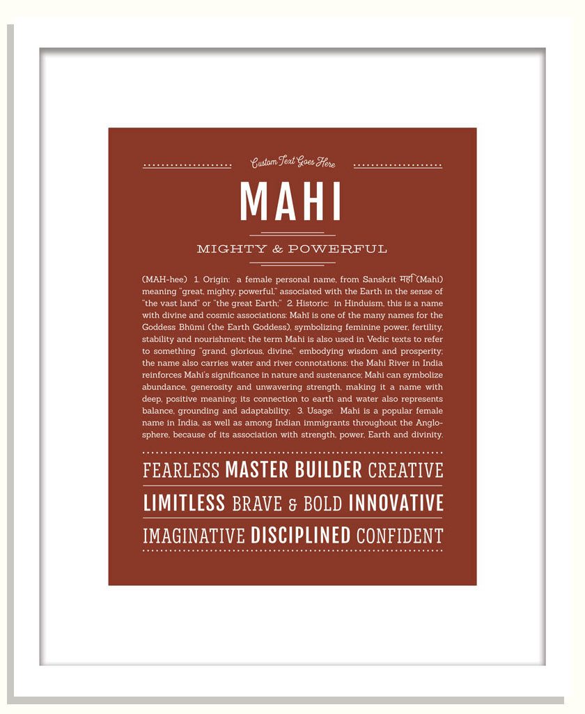 Mahi | Name Art Print
