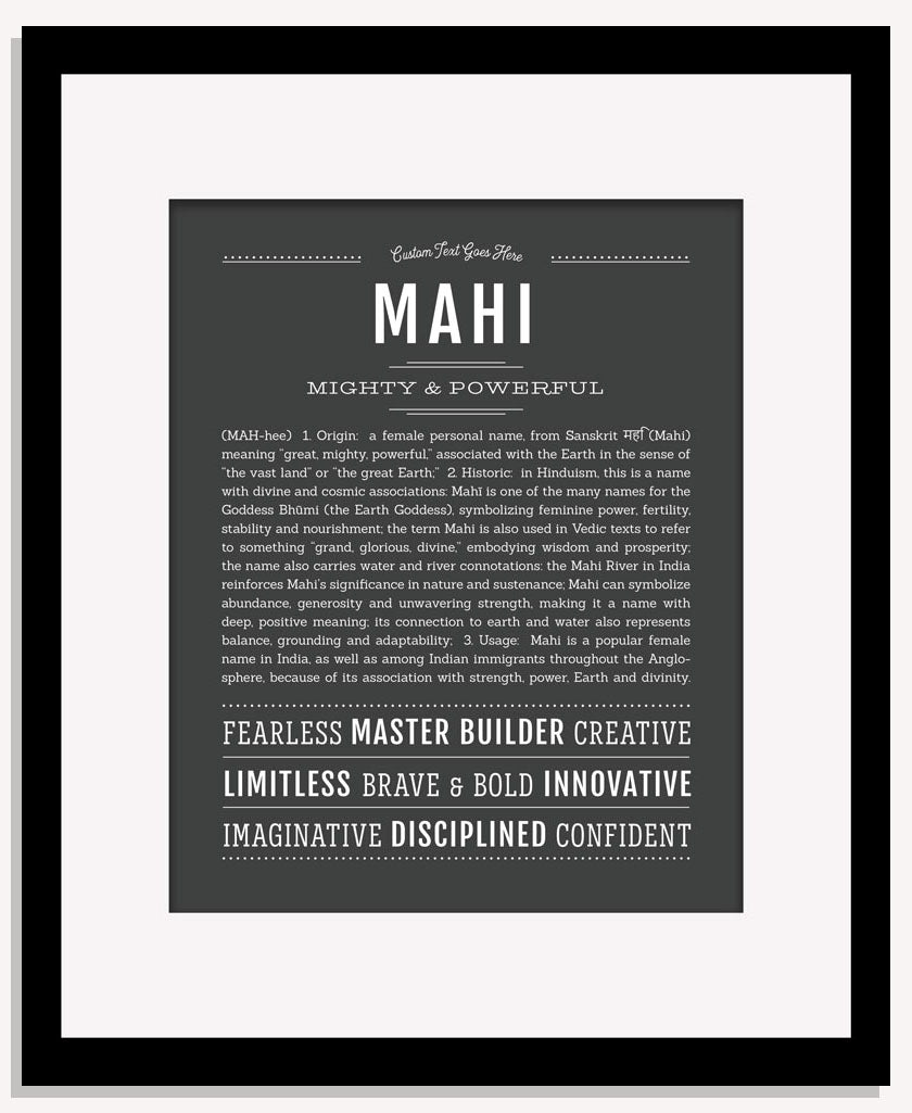 Mahi | Name Art Print