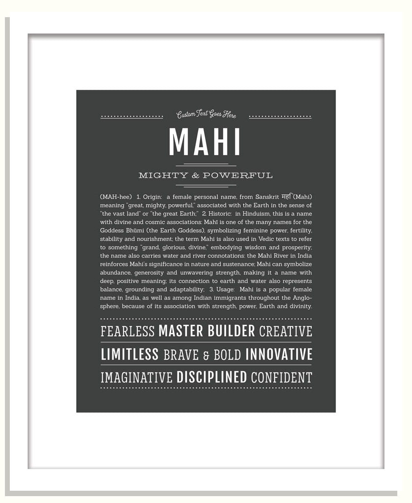 Mahi | Name Art Print