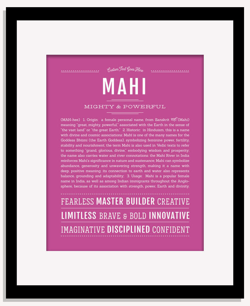 Mahi | Name Art Print