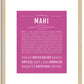 Mahi | Name Art Print